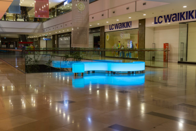 Modernes Industriedesign in Einkaufszentren