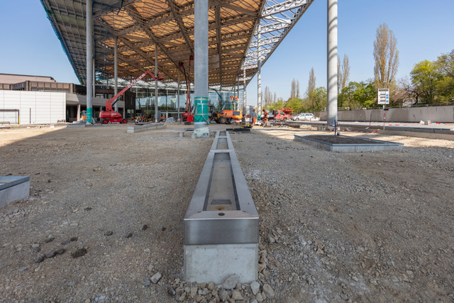 LCO Lightcubeobjects Baudokumentation Messe Düsseldorf – Eingang Süd und Halle 1 LCO Baustelle Messe Düsseldorf Stand 04.2020