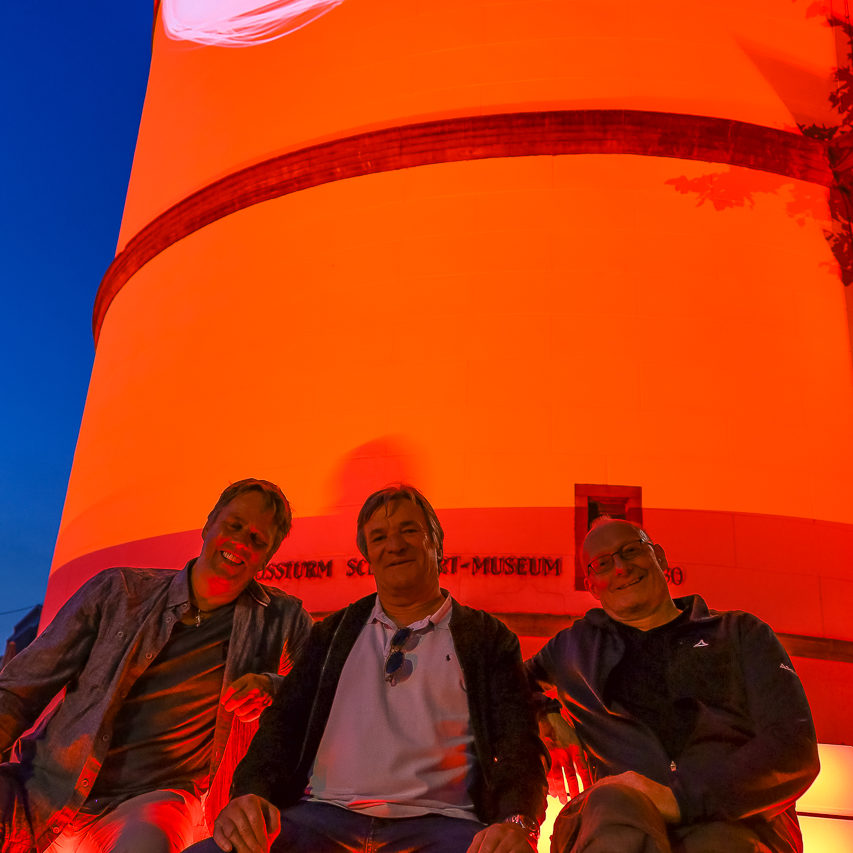 Bernd Spiecker, Jan ising, Hajü Müller am Burgplatz